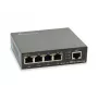 LevelOne 5-portowy przełącznik Gigabit PoE, PoE 802.3at/af, 4 wyjścia PoE, 60 W