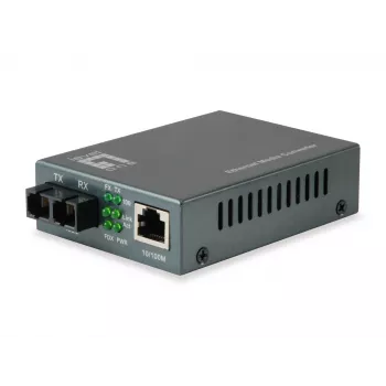 Konwerter mediów LevelOne RJ45 na SC Fast Ethernet, światłowód jednomodowy, 1310nm, 40km