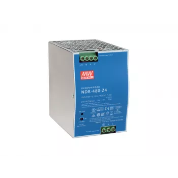 LevelOne 24V DC Industrialny zasilacz POW-2462 480W na szynę DIN -20 do +70 ℃