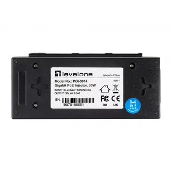 LevelOne POI-3014 adapter PoE Fast Ethernet, Gigabit Ethernet 52 V