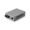 LevelOne RJ45 do SC zarządzany konwerter mediów Fast Ethernet, światłowód jednomodowy, 20 km
