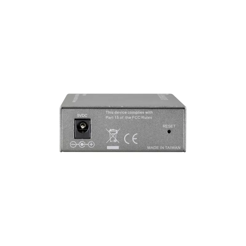 LevelOne RJ45 do SC zarządzany konwerter mediów Fast Ethernet, światłowód jednomodowy, 20 km