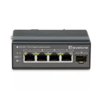 sieciowy Switch LevelOne IGU-0501 Gigabit Ethernet PoE Czarny