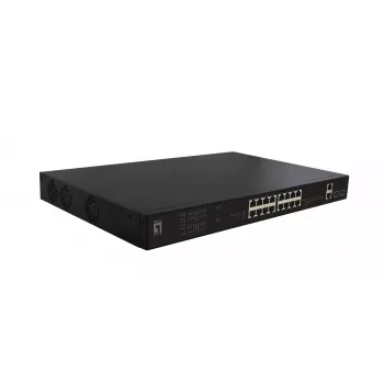 Przełącznik sieciowy LevelOne FGP-2031 Niezarządzalny Fast Ethernet (10/100) Power over Ethernet (PoE) 1U Czarny