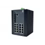 LevelOne 20-portowy zarządzalny przełącznik przemysłowy Gigabit L2 Plus, 16x 1GbE RJ45, 4x 1/2.5GbE SFP, DIN-rail, -40°C do 80°C