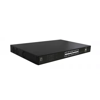 przełącznik sieciowy LevelOne GEP-2021 Niezarządzalny Gigabit Ethernet (10/100/1000) Power over Ethernet (PoE) 1U Czarny