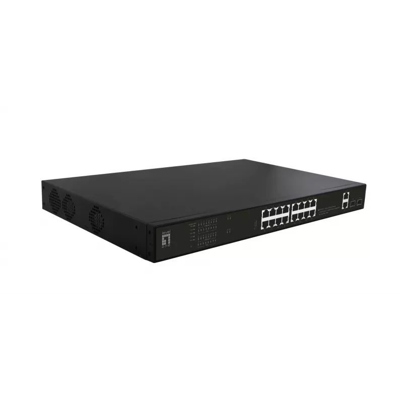 przełącznik sieciowy LevelOne GEP-2021 Niezarządzalny Gigabit Ethernet (10/100/1000) Power over Ethernet (PoE) 1U Czarny