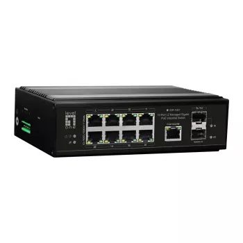 Przełącznik sieciowy LevelOne IGP-1061 zarządzalny L2 Gigabit Ethernet (10/100/1000) Power over Ethernet (PoE) czarny