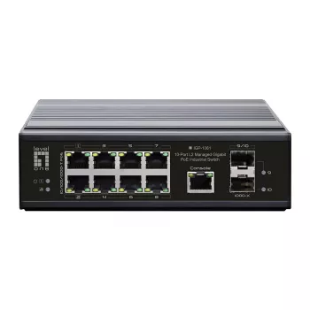 Przełącznik sieciowy LevelOne IGP-1061 zarządzalny L2 Gigabit Ethernet (10/100/1000) Power over Ethernet (PoE) czarny