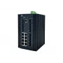 LevelOne 20-Portowy zarządzany przełącznik przemysłowy L2+, 8 x 1GbE RJ45, 8 x 1GbE SFP, 4 x 1/2.5GbE SFP, DIN-Rail, -40°C do 80°C