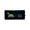 LevelOne 10-portowy zarządzalny przełącznik przemysłowy Gigabit L2+, 8x 1GbE RJ45, 2x 1/2.5GbE SFP, szyna DIN, -40°C do 75°C