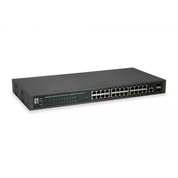 LevelOne GEP-2652 przełącznik sieciowy Zarządzalny L2 Gigabit Ethernet (10/100/1000) Power over Ethernet (PoE) Szary