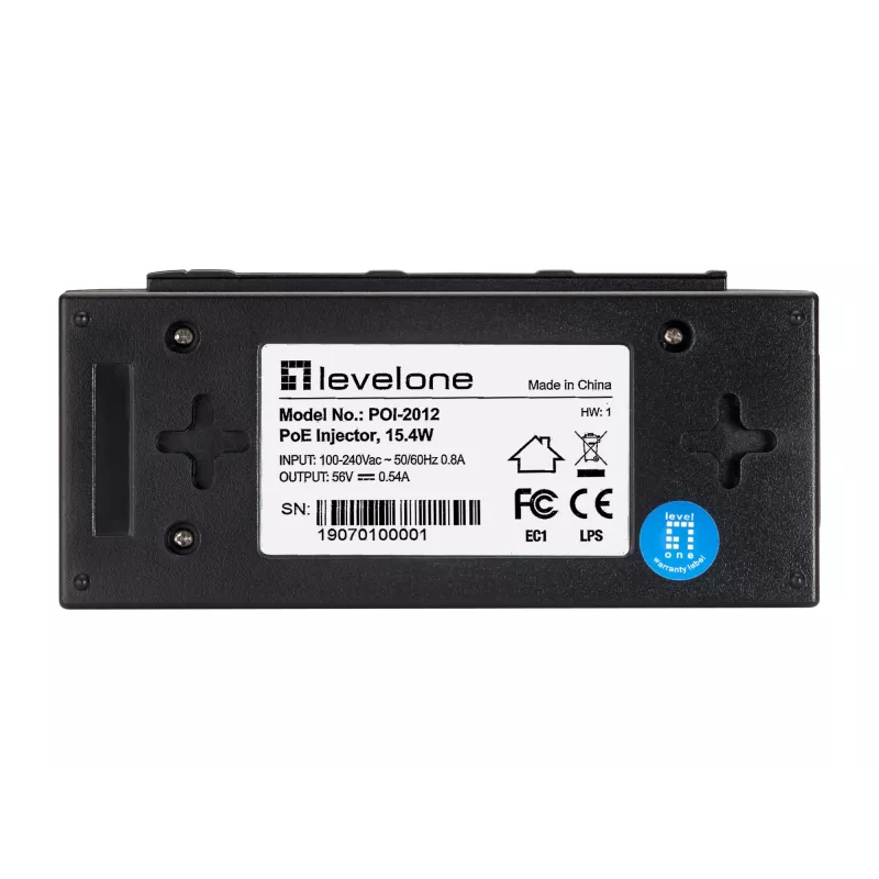 LevelOne POI-2012 adapter PoE Fast Ethernet 52 V