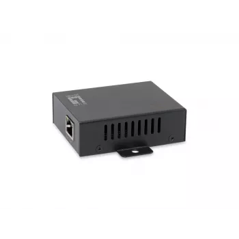 LevelOne 1-Port RJ-45 Gigabit PoE Repeater, IEEE 802.3, IEEE 802.3af, IEEE 802.3at, IEEE 802.3u, IEEE 802.3x, czarny, 100 m, RoHS, UKCA, CE, 0 - 40 °C, 0 - 90%