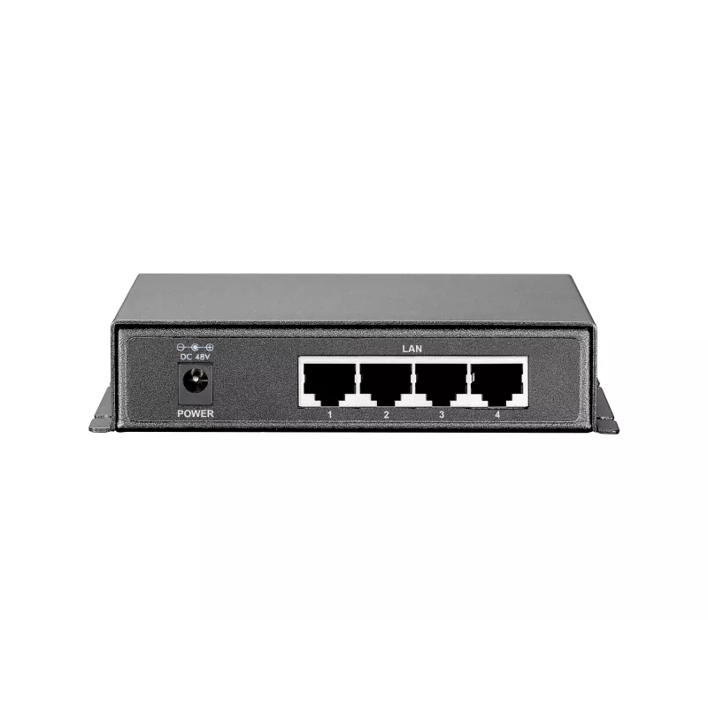 LevelOne 5-portowy przełącznik Gigabit PoE, 61,6 W, PoE 802.3af, 4 wyjścia PoE, zasilacz w zestawie