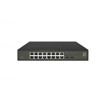 LevelOne Hilbert 18-Portowy Gigabitowy Smart Lite Switch, 16 x Gigabit RJ45, 2 x Gigabit SFP