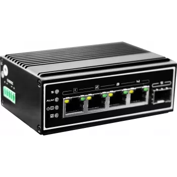 LevelOne IGP-0502 przełącznik sieciowy Niezarządzalny Gigabit Ethernet (10/100/1000) Power over Ethernet (PoE) Czarny