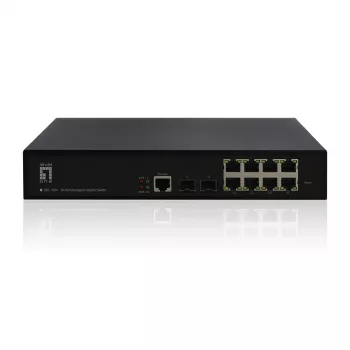 LevelOne KILBY 10-portowy zarządzalny przełącznik gigabitowy L2, 2 x SFP