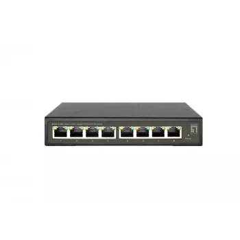 LevelOne Hilbert 8-Portowy Gigabitowy PoE Smart Lite Switch, 802.3at/af PoE, 8 Wyjść PoE, Budżet Mocy PoE 112.8W