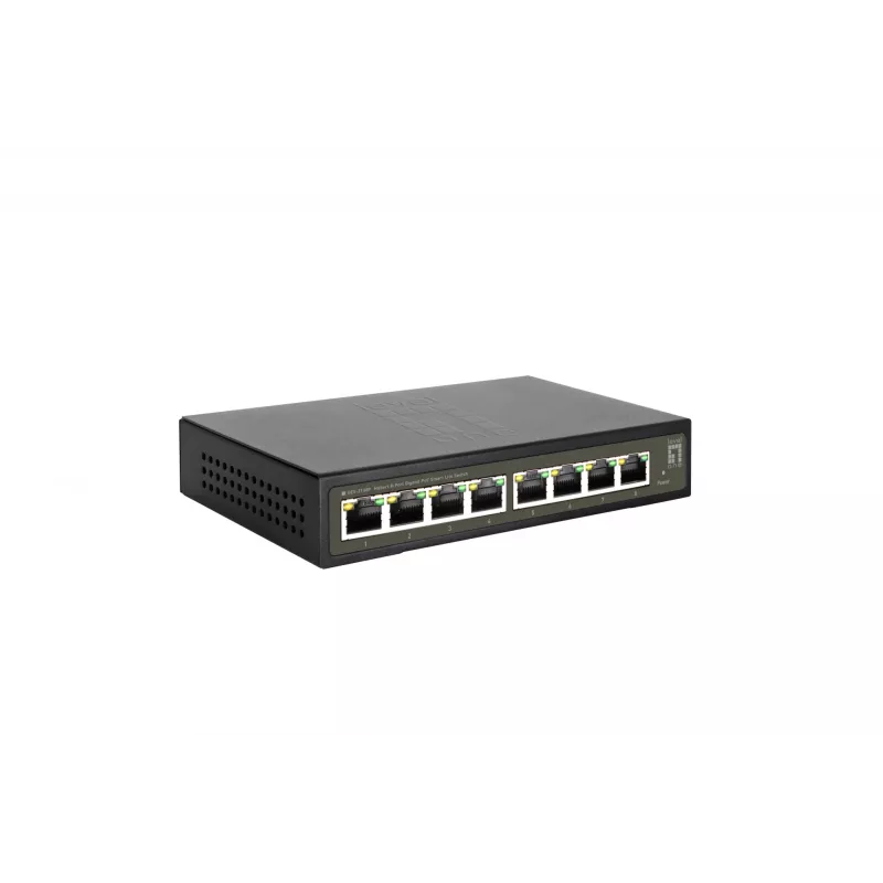 LevelOne Hilbert 8-Portowy Gigabitowy PoE Smart Lite Switch, 802.3at/af PoE, 8 Wyjść PoE, Budżet Mocy PoE 112.8W