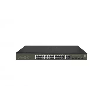 Zarządzalny przełącznik LevelOne Hilbert 28-portowy Gigabit PoE