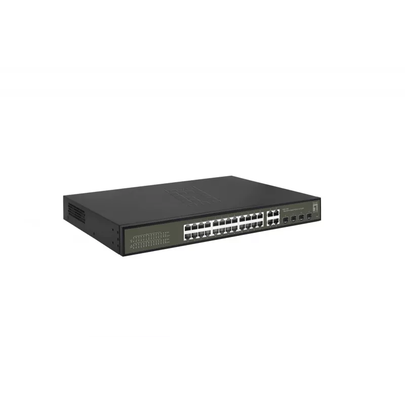 Zarządzalny przełącznik LevelOne Hilbert 28-portowy Gigabit PoE