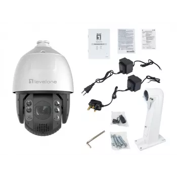 LevelOne FCS-4072 GEMINI PTZ Kamera IP, 4 MP, 32-krotny zoom, H.265, IR 200 m, wewnętrzna/zewnętrzna