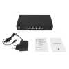 5-portowy niezarządzalny przełącznik Ethernet 2.5G LEVELONE GEU-0525 — 5× 2.5G RJ-45, niezarządzalny, przepustowość 25 Gbit/s, możliwość montażu na ścianie