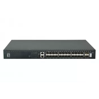 LevelOne XQS-3126 – 26-portowy przełącznik światłowodowy TOR L3 zarządzalny, 24x 1/10GbE SFP+, 2x 40/100GbE QSFP28, redundantny zasilacz hot-swap