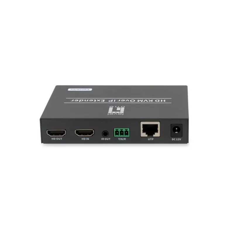 AV transmitter LEVELONE HVE-6701T — HDMI 1.3b, do 1920×1080, Cat5e/Cat6/Cat7, Mini‑USB, 12V DC