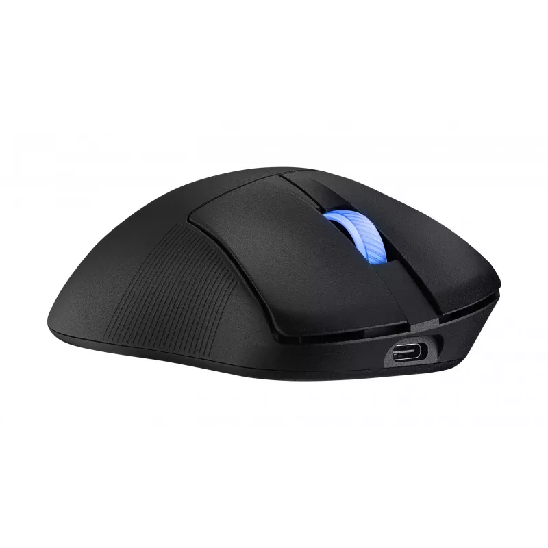Mysz ASUS ROG Keris II Ace Wireless AimPoint Czarna Gaming Praworęczna RF Wireless + Bluetooth + USB Typ-A Optyczna 42000 DPI