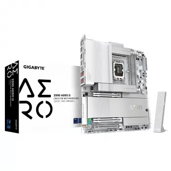 Płyta główna GIGABYTE Z890 AERO D - obsługuje procesory Intel Core Ultra (seria 2), 16+1+2 faz VRM, do 9500MHz DDR5 (OC), PCIe 5.0 M.2, Wi-Fi 7, Thunderbolt 5