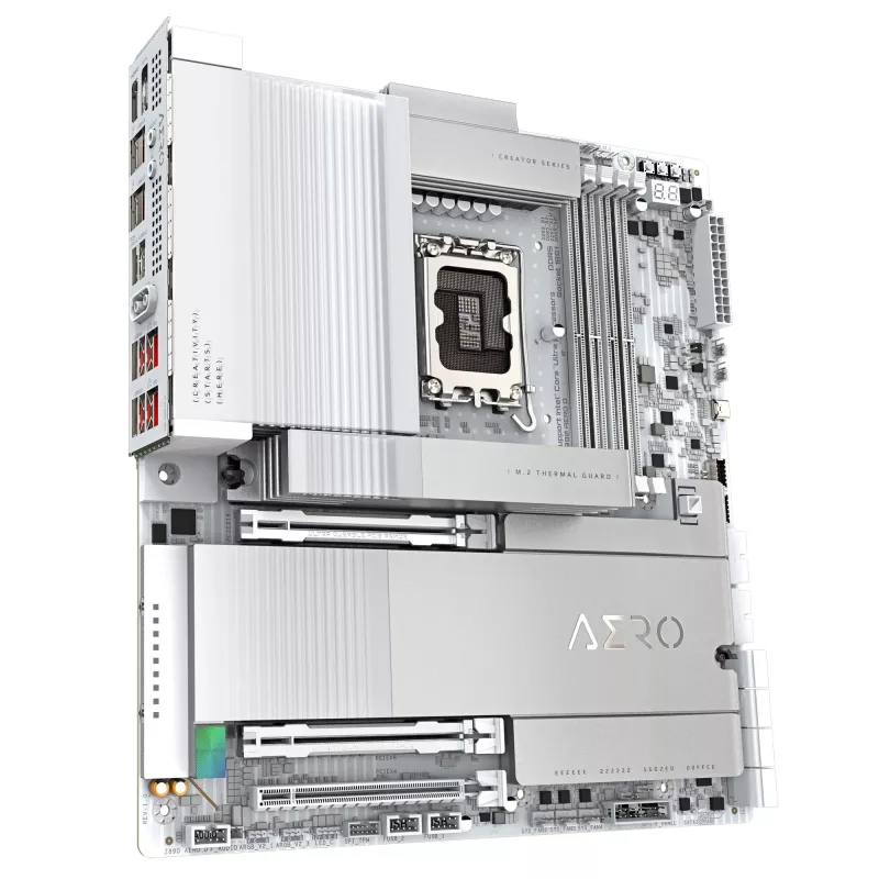 Płyta główna GIGABYTE Z890 AERO D - obsługuje procesory Intel Core Ultra (seria 2), 16+1+2 faz VRM, do 9500MHz DDR5 (OC), PCIe 5.0 M.2, Wi-Fi 7, Thunderbolt 5