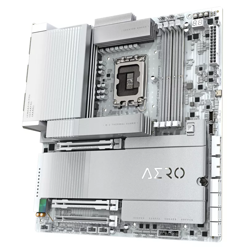 Płyta główna GIGABYTE Z890 AERO D - obsługuje procesory Intel Core Ultra (seria 2), 16+1+2 faz VRM, do 9500MHz DDR5 (OC), PCIe 5.0 M.2, Wi-Fi 7, Thunderbolt 5