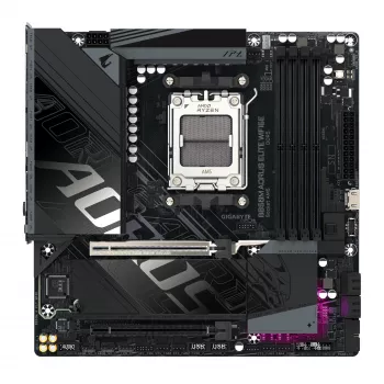 GIGABYTE B850M AORUS ELITE WIFI6E Płyta główna - procesory AMD Ryzen 9000 Series, 12+2+2 fazy cyfrowego VRM, do 8200MHz DDR5 (OC), 1xPCIe 5.0 + 1xPCIe 4.0 M.2, WIFI 6E, 2.5GbE LAN, USB 3.2 Gen 2