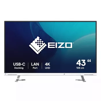EIZO FlexScan EV4340X-WT monitor komputerowy 108 cm (42,5 cala) 3840 x 2160 pikseli 4K Ultra HD LCD Biały