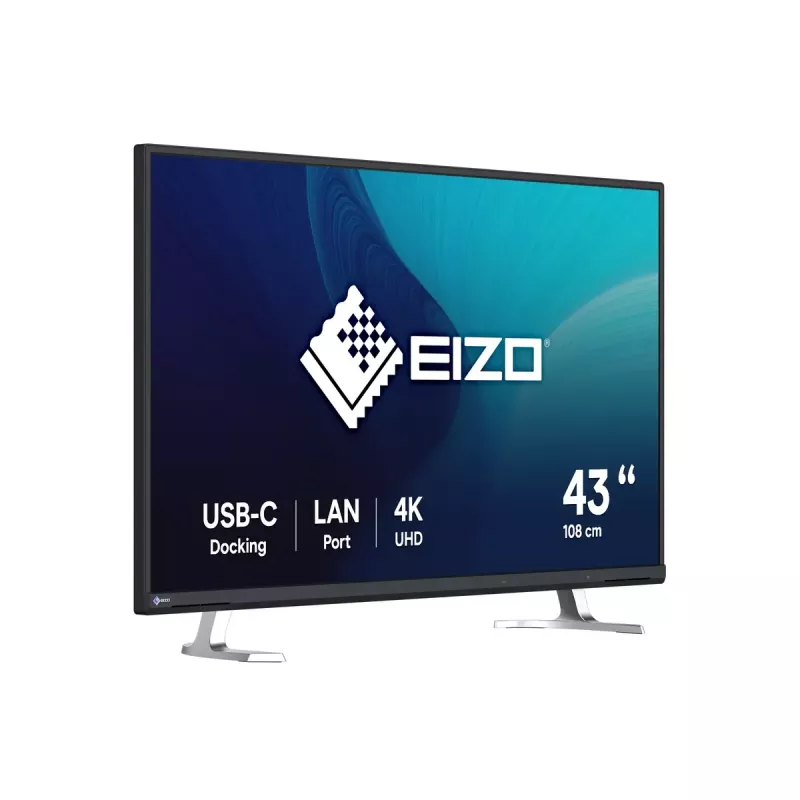 EIZO FlexScan EV4340X-BK monitor komputerowy 108 cm (42,5 cala) 3840 x 2160 pikseli 4K Ultra HD LCD Czarny