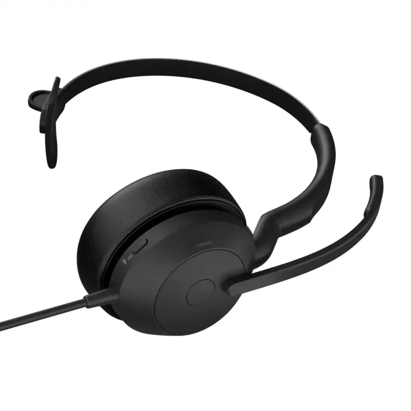 Zestaw słuchawkowy Jabra Evolve2 50 Przewodowy Head-band Biuro/Call center USB Type-C / USB Type-A Bluetooth Czarny