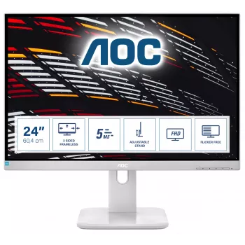 Monitor komputerowy AOC P1 24P1/GR 60,5 cm (23,8 cala) 1920 x 1080 pikseli Full HD LED Szary
