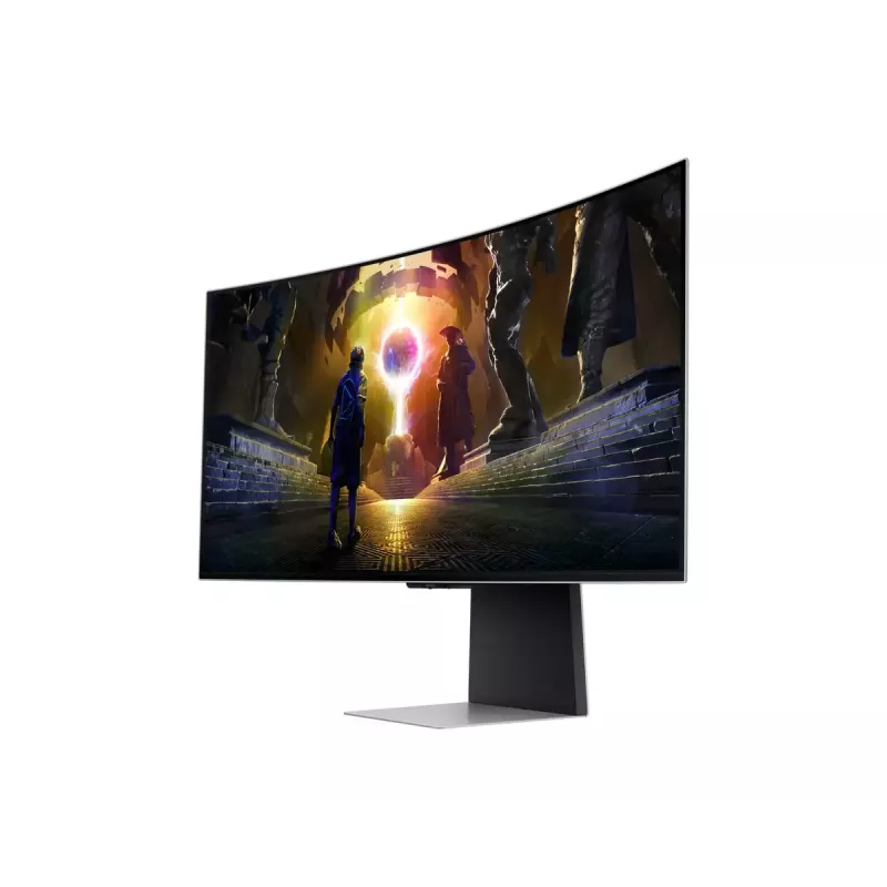 Monitor komputerowy Samsung G85SD 86,4 cm (34 cale) 3440 x 1440 pikseli UltraWide Quad HD OLED Srebrny