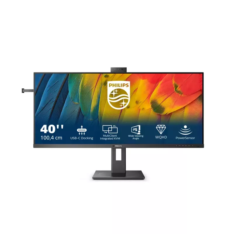 Monitor komputerowy Philips 5000 series 40B1U5601H/00 101,6 cm (40 cali) 3440 x 1440 pikseli Wide Quad HD LCD Czarny