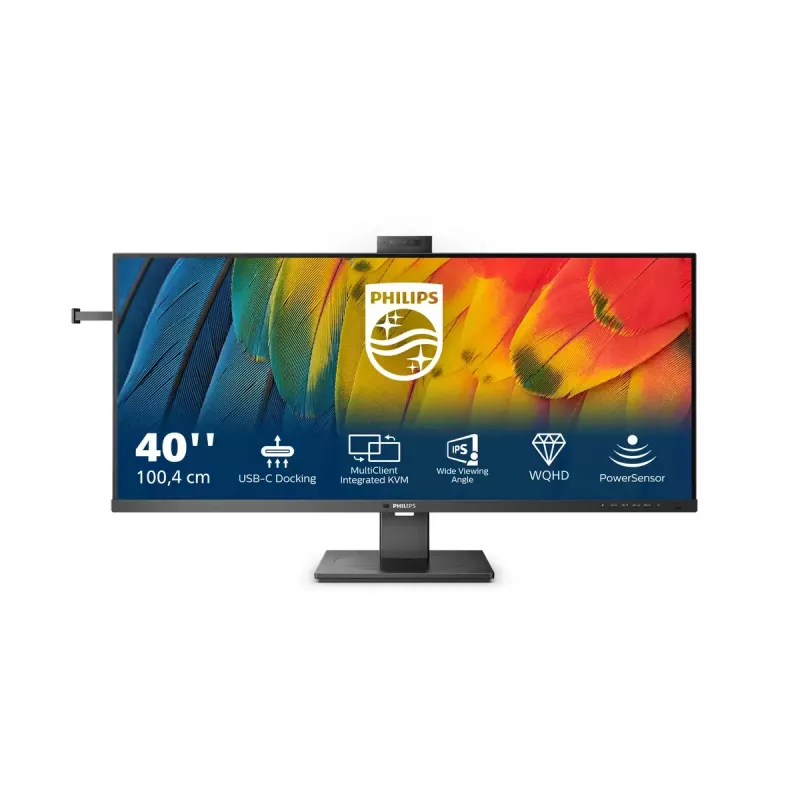 Monitor komputerowy Philips 5000 series 40B1U5601H/00 101,6 cm (40 cali) 3440 x 1440 pikseli Wide Quad HD LCD Czarny