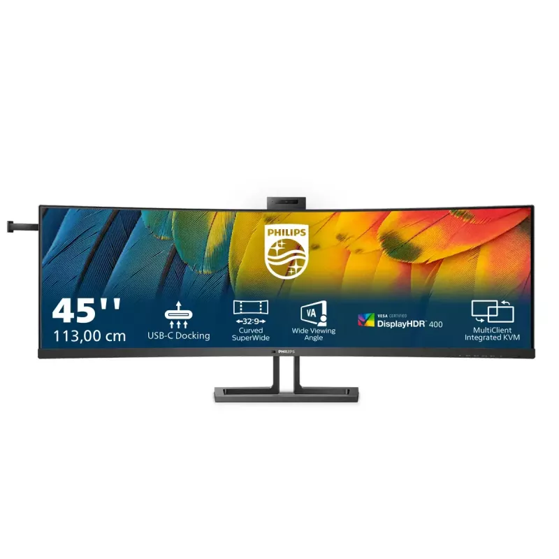 Philips 6000 series 45B1U6900CH/00 monitor komputerowy 113 cm (44,5 cala) 5120 x 1440 pikseli UltraWide Dual Quad HD LED Czarny