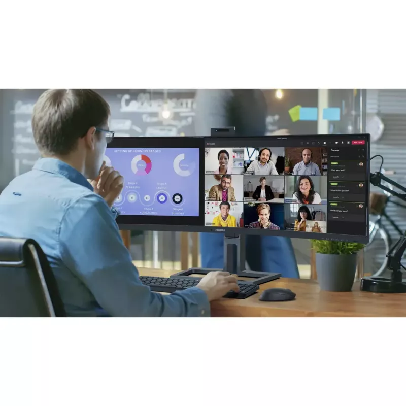 Philips 6000 series 45B1U6900CH/00 monitor komputerowy 113 cm (44,5 cala) 5120 x 1440 pikseli UltraWide Dual Quad HD LED Czarny