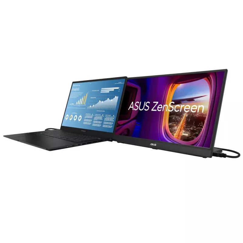 Monitor ASUS ZenScreen MB17AHG 43,9 cm (17,3 cala) 1920 x 1080 pikseli Full HD LCD Czarny
