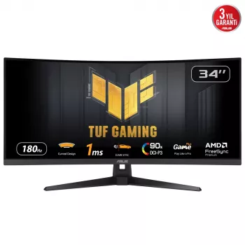 Monitor komputerowy ASUS TUF Gaming VG34VQ3B 86,4 cm (34 cale) 3440 x 1440 pikseli UltraWide Quad HD LED Czarny