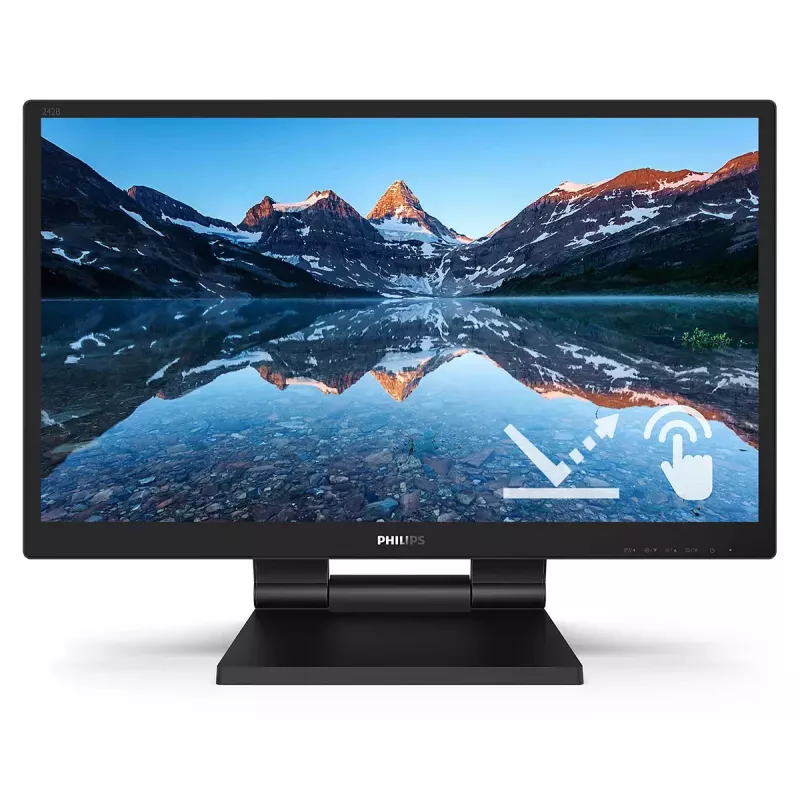 Philips 242B9TL/00 monitor komputerowy 60,5 cm (23,8 cala) 1920 x 1080 pikseli Full HD LCD dotykowy Czarny