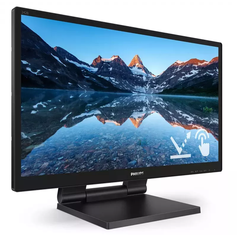 Philips 242B9TL/00 monitor komputerowy 60,5 cm (23,8 cala) 1920 x 1080 pikseli Full HD LCD dotykowy Czarny