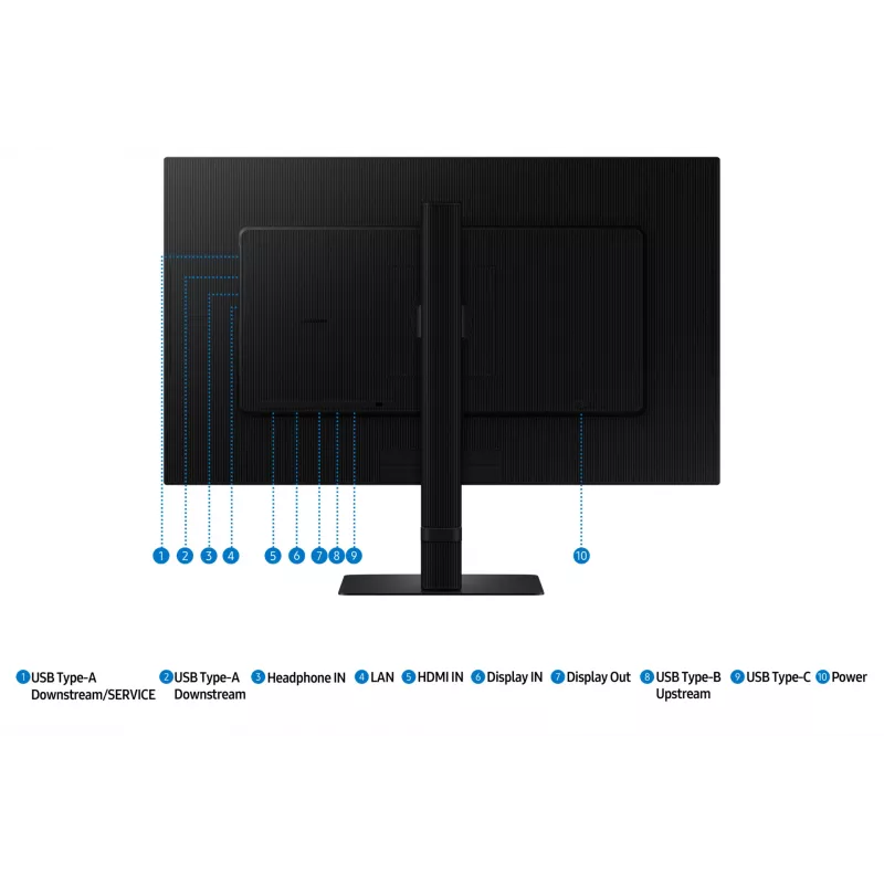 Monitor Samsung S27D604UAU 68,6 cm (27 cali) 2560 x 1440 pikseli Quad HD LED Czarny
