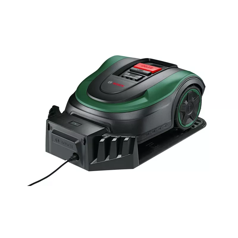 Kosiarka robotowa Bosch Indego S 500, akumulatorowa, czarno-zielona